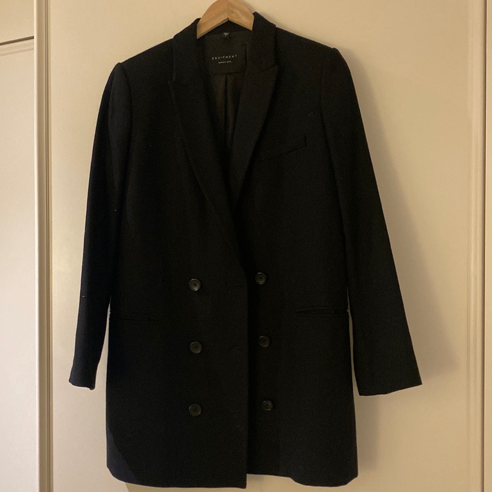 Equipment blazer dress, 100% wool in size 4.